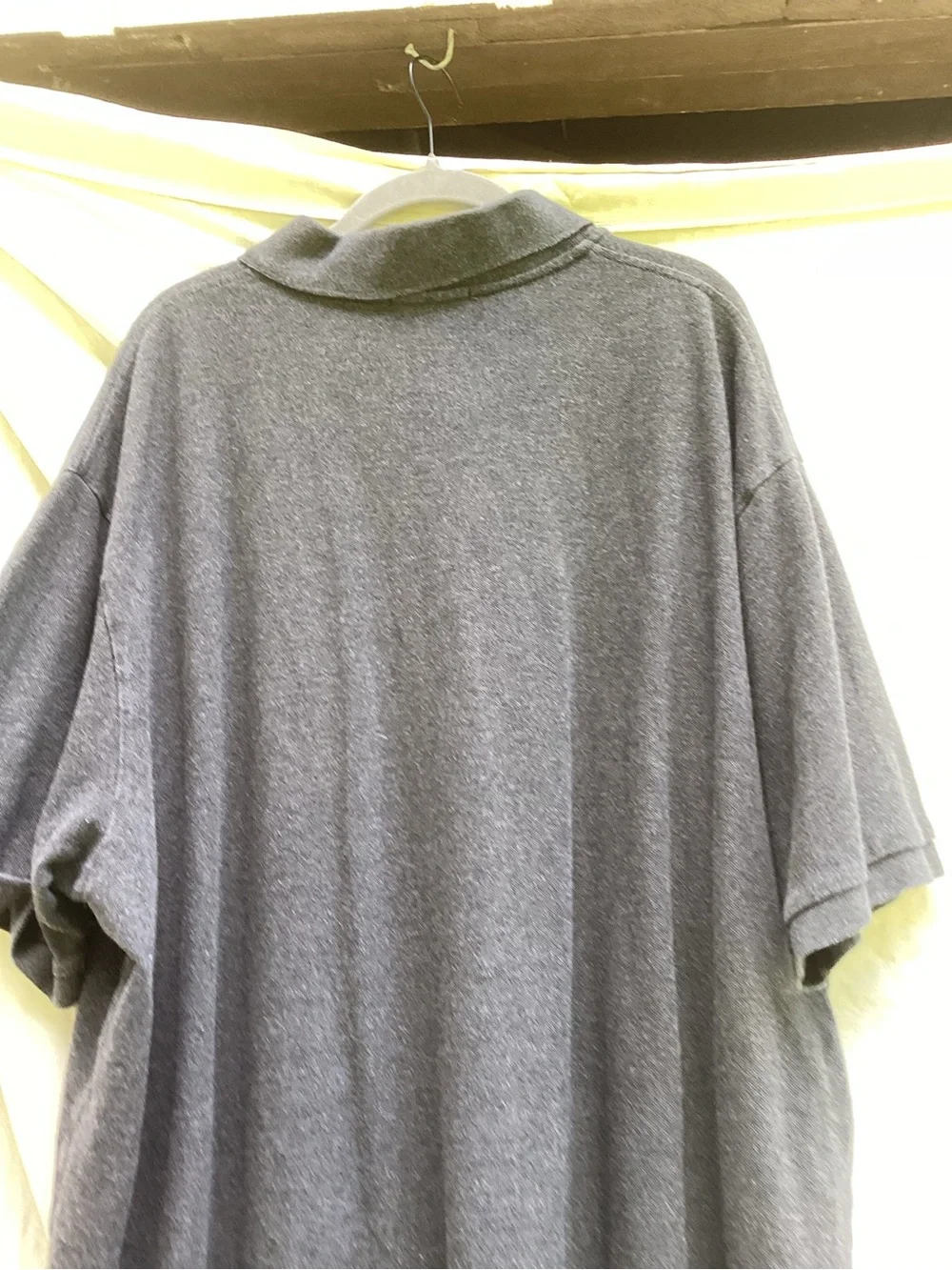 Ralph Lauren Charcoal Gray Polo with Purple Pony, size 3X